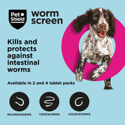PetShield Wormscreen Wormer Tablets for Dogs