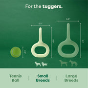 Earth Rated Rubber Tug Dog Toy
