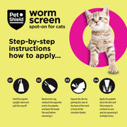 PetShield Wormscreen Spot-On for Cats - 3 Pack