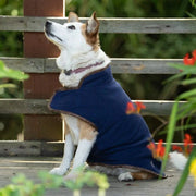 Petface Navy Fleece Dog Coat
