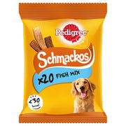 Pedigree Schmackos Dog Treats Fish Mix 20 Sticks