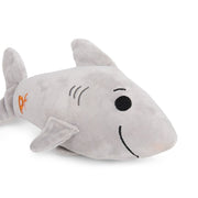 Petface Seriously Strong Rubberoid Shark Plush Dog Toy