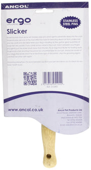 Ancol Heritage Wooden Handle Soft Slicker Brush