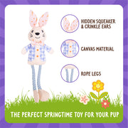 Rosewood Ralphie Rabbit Easter Dog Toy