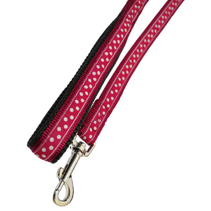 Rosewood Red Spotty Dog Lead