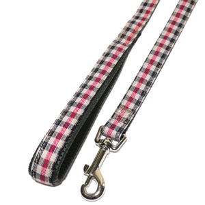Rosewood Red Check Dog Lead