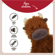 Rosewood Tough Rope Core Cow Dog Toy