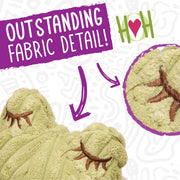 HuggleHounds HuggleFleece Frog Dog Toy