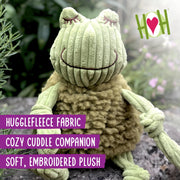 HuggleHounds HuggleFleece Frog Dog Toy