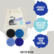 Rosewood Battersea Pounce Cat Balls Cat Toy 4 Pack