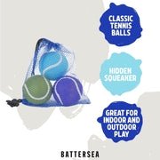 Rosewood Battersea Tennis Balls Dog Toy 3 Pack