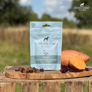 The Innocent Hound Duck with Cranberry Sausages Dog Treats