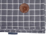 Petface Grey Window Pane Check Comforter Dog Blanket