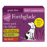 Forthglade Just Grain Free Chicken, Lamb & Beef Variety Pack Complementary Wet Dog Food