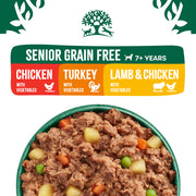 James Wellbeloved Grain Free Senior Dog Food Variety Pack in Loaf