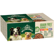 James Wellbeloved Grain Free Senior Dog Food Variety Pack in Loaf