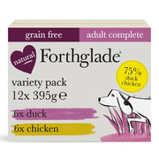 Forthglade Complete Grain Free Adult Chicken & Duck Variety Pack Wet Dog Food