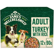 James Wellbeloved Turkey with Rice in Gravy Pouches Adult Wet Dog Food
