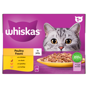 Whiskas 1+ Poultry Feasts in Jelly