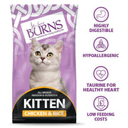 Burns Kitten Chicken & Rice Dry Cat Food