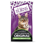 Burns Adult & Senior Cat Original Turkey Dry Cat Food