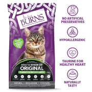 Burns Adult & Senior Cat Original Turkey Dry Cat Food