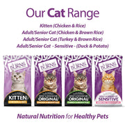 Burns Adult & Senior Cat Sensitive Duck & Potato Dry Cat Food
