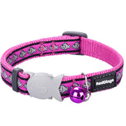Red Dingo Reflective Fish Hot Pink Cat Collar