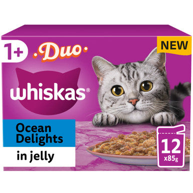 Whiskas 1+ Duo Ocean Delights in Jelly