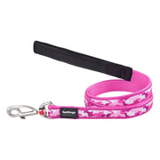Red Dingo Camouflage Hot Pink Dog Lead