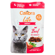 Calibra Life Pouch Adult Beef Cat Wet Food Pouches