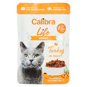Calibra Life Pouch Adult Turkey Cat Wet Food Pouches