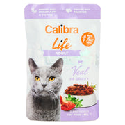 Calibra Life Pouch Adult Veal Cat Wet Food Pouches