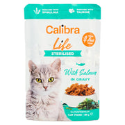 Calibra Life Pouch Sterilised Salmon Cat Wet Food Pouches