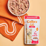 Calibra Life Pouch Adult Beef Dog Wet Food Pouches