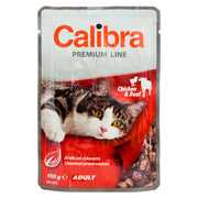 Calibra Premium Adult Chicken & Beef Cat Wet Food