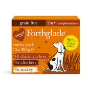 Forthglade Just Grain Free Chicken, Liver & Turkey Variety Pack Complementary Wet Dog Food