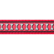 Red Dingo Reflective Bones Dog Lead