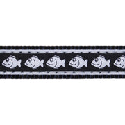 Red Dingo Reflective Fish Black Cat Collar