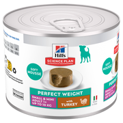 Hill's Science Plan Perfect Weight Adult Small & Mini Dog Turkey Mousse 12 x 200g