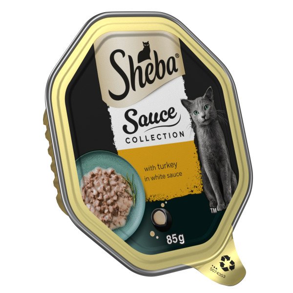 Sheba Sauce Collection Tray Turkey in White Sauce 22x85g