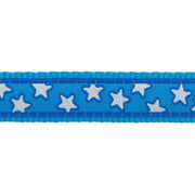 Red Dingo White Stars Turquoise Dog Collar