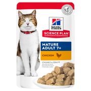 Hill's Science Plan Premium Mature Adult 7+ Wet Cat Food with Chicken