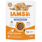 IAMS Vitality Adult Cat Light Sterilised Chicken Dry Cat Food