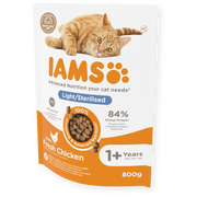 IAMS Vitality Adult Cat Light Sterilised Chicken Dry Cat Food