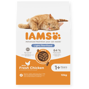 IAMS Vitality Adult Cat Light Sterilised Chicken Dry Cat Food