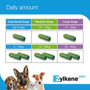 Vetoquinol Zylkene Plus Calming Supplement for Cats and Dogs
