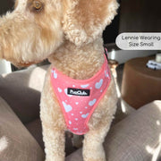 PupClub Adjustable Harness - Peachy Hearts