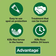 Advantage 80 Spot On Flea Control Large Cats and Rabbits