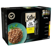 Sheba Fine Flakes Adult Cat Pouches Poultry in Jelly 12x85g